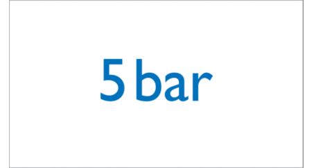 Давление до 5 бар
