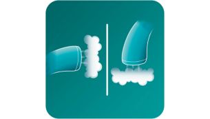 2-in-1: Funktion f&uuml;r vertikales und horizontales Dampfb&uuml;geln