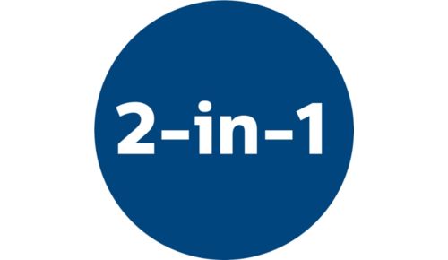 2-in-1-functionaliteit voor het reinigen van vloeren en meubilair