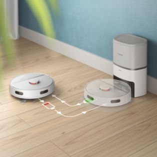 Robot aspiration et lavage