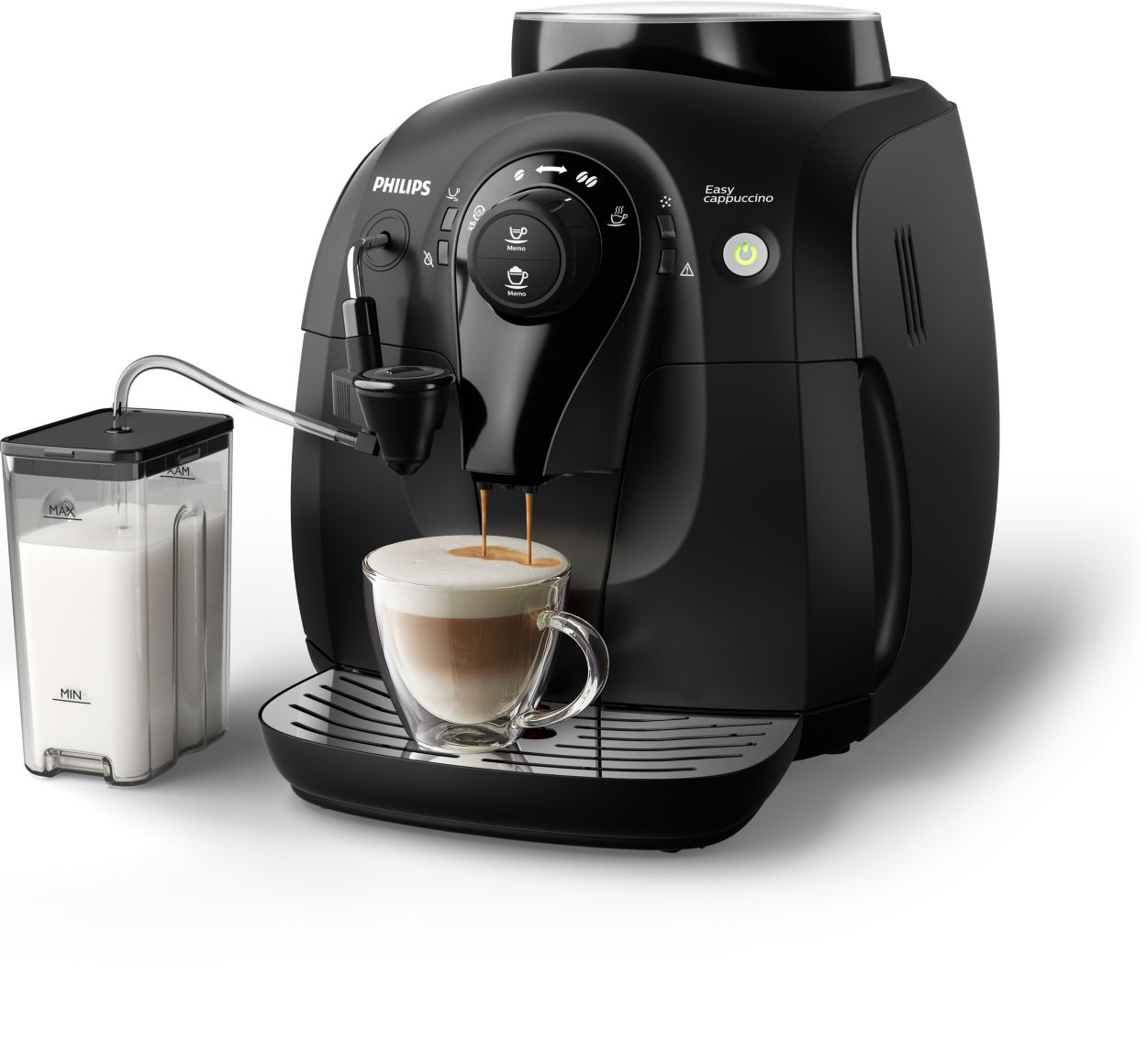 Geweldige cappuccino, kleine machine