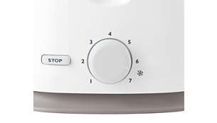 Botón de cancelar para detener el proceso de tostado en cualquier momento