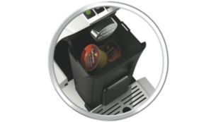 Automatischer Kapsel-Auswurf mit integrierter Schublade