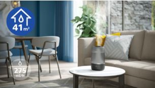 Sopii jopa 41 m&sup2;:n huoneille 275 ml/h:n teholla