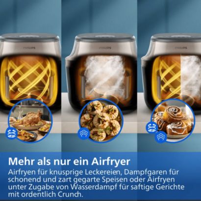 Steam, Airfry oder beides: SteamFry!
