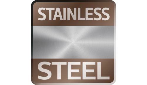 Iconic stainless steel front, shaped to precision