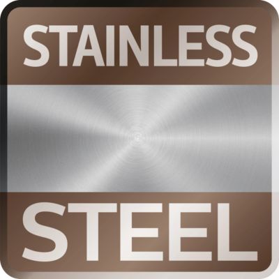 Cutting-edge design with stainless steel finish