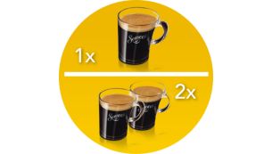 Uma ou duas xícaras de café em menos de um minuto!