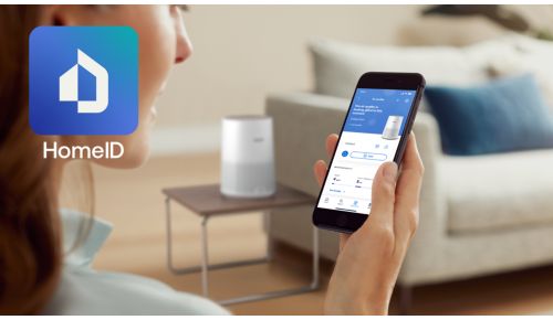 Bedien de luchtreiniger met de HomeID app