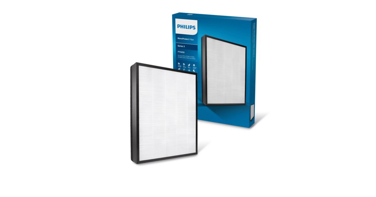 Air Purifier 3000 Series HEPA NanoProtect filter FY3433/10 | Philips
