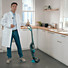 Vacuums and mops in one stroke