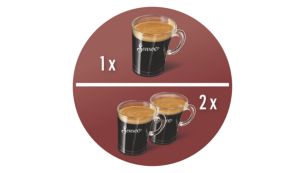 De enige coffee pad-machine die twee kopjes koffie tegelijk zet