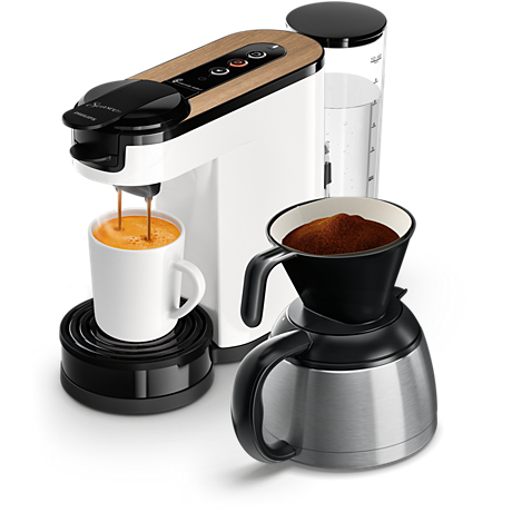 HD6597/00 SENSEO® Switch 3in1 Kaffemaskin för kapslar och bryggkaffe