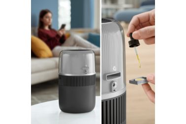 Philips - Humidificateur d'air jusqu’à 56 m², Noir