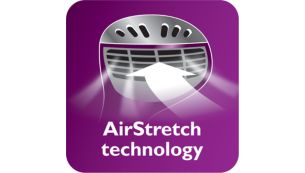 Tehnologija AirStretch za boljše rezultate likanja z eno potezo