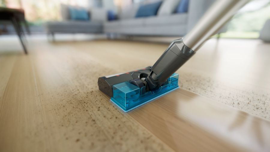 Aqua module allows you to vacuum and mop in one go