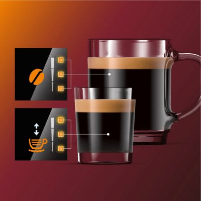 Prilagodite intenzitet arome i količinu uz My Coffee Choice