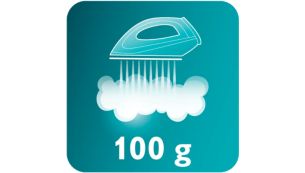 Effet pressing de 100&nbsp;g favorisant l'&eacute;limination des faux plis
