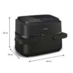 Mūsu kompaktākais gaisa cepamkatls ar diviem groziem