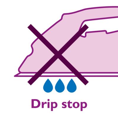 Drip-stop system keeps your garments spotless while ironing