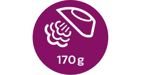 Up to 170 g steam boost blasts stubborn creases