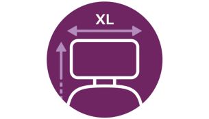 一次可熨烫更多衣物：XL 熨衣板形状和 XL 大型熨斗托盘