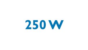 Forte motor de 250 W