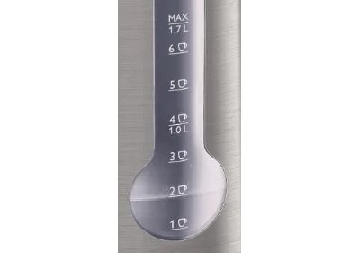 Indicador de una taza para hervir solo la cantidad de agua que necesita