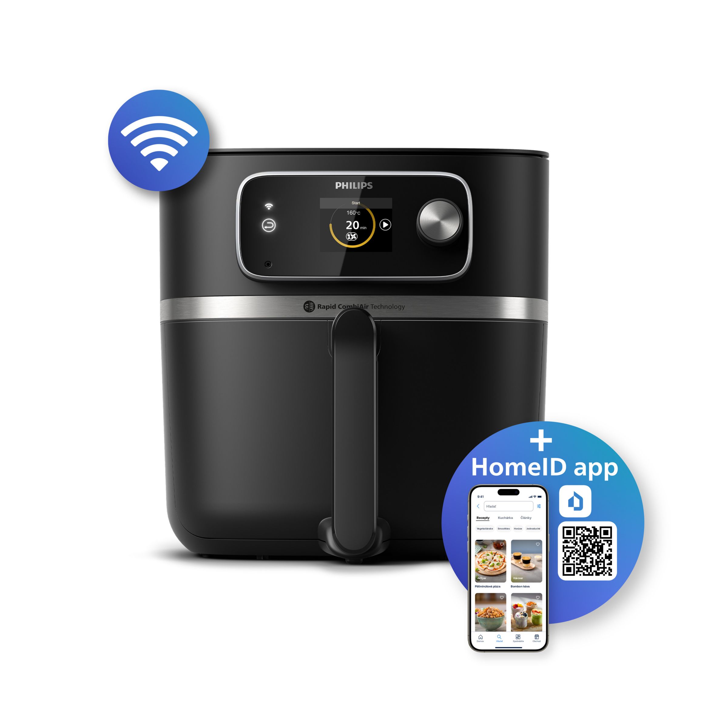 Philips 7000 Series - Fritéza Airfryer Combi XXL Connected - HD9880/90