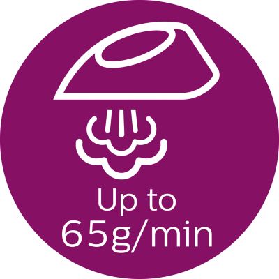 Getto di vapore fino a 65 g/min per una rimozione più rapida delle pieghe
