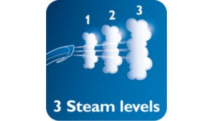 3&nbsp;niveaux de vapeur