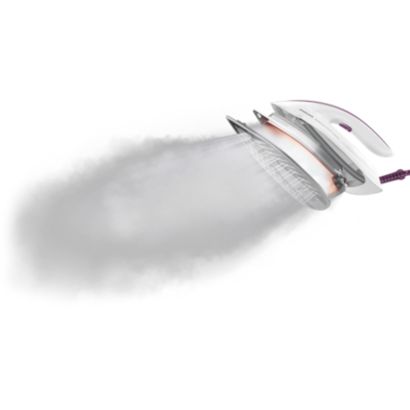 Engomar mais rápido com 2 vezes mais vapor*