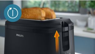 С автоматично изключване при готовност на препечените филийки