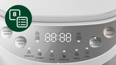8 Auto Cooking Menu