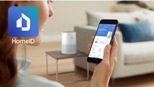 Bedien de luchtreiniger met de HomeID app