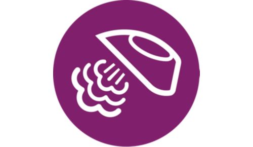 Krachtige stoom voor de ultieme verwijdering van kreuken