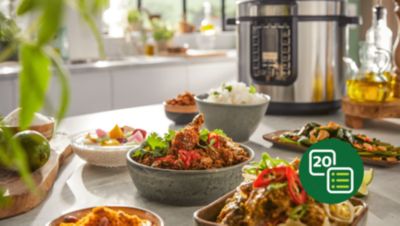20 pre-set cooking programs