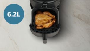 ความจุ 6.2 ลิตร สำหรับเครื่องเคียงและขนมขบเคี้ยวง่ายๆ