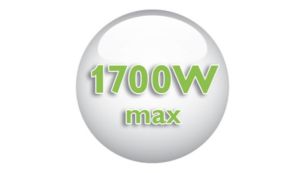 1700 Watt enables constant high steam output