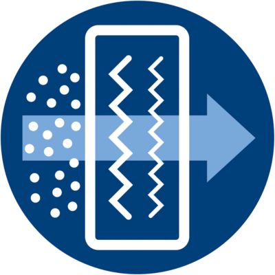 Filtreerib 99% peenest tolmust