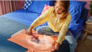 Ready to use in seconds: no board, no wait, no mess.