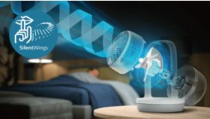 تبريد أكثر هدوءًا بنسبة 30%، بفضل تقنية شفرات SilentWings.