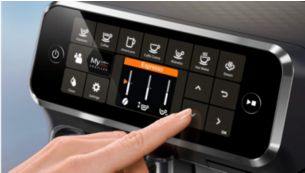 使用咖啡定制器调节醇香浓度和量