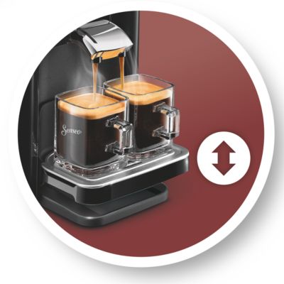 Bandeja ajustável para você usar a sua xícara favorita