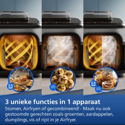 Airfryen, Stomen, of gecombineerd - altijd een heerlijke maaltijd