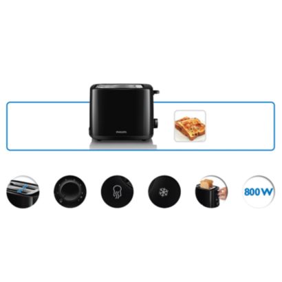 Rovnoměrně dozlatova opečené topinky každý den