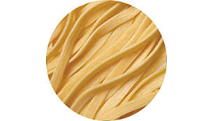 Maakt 300 gram pasta of noedels in slechts 10 minuten
