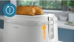 Arr&ecirc;t automatique lorsque votre pain grill&eacute; est pr&ecirc;t