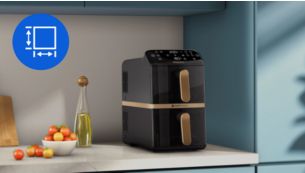 Staplad design som tar h&auml;lften s&aring; stor plats p&aring; k&ouml;ksb&auml;nken