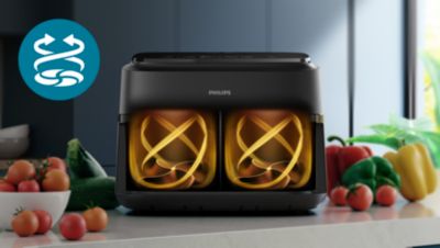 Kraukšķīgi un maigi, ar līdz pat 90 % mazāk tauku*